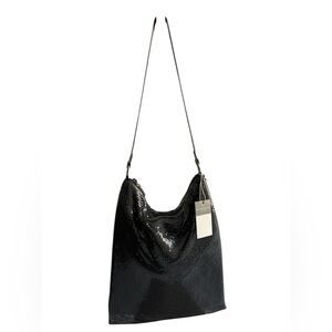 Whiting & Davis Shimmering Black Mesh Accessory